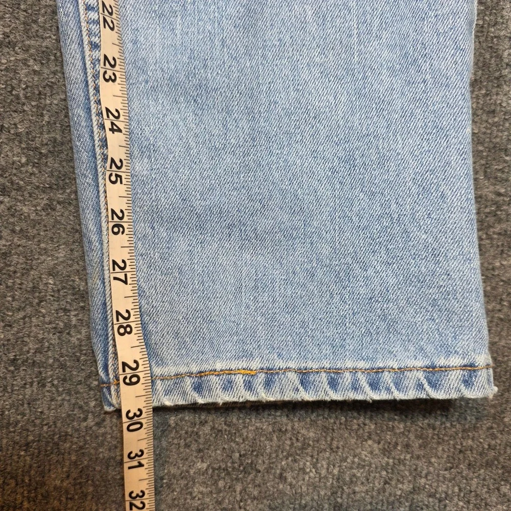 Levis 505 36x30‎ Regular Fit Straight Leg Light Wash Blue Denim Mens Jeans Y2K